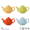 Hot Selling Colorful Glaze Stoneware Big Teapot